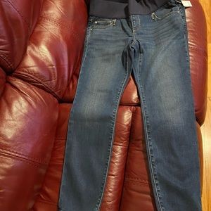 Womens maternity soft skinny jeans size 12/31 short Demi panel